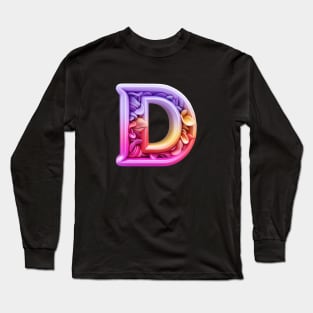 Letter D Long Sleeve T-Shirt